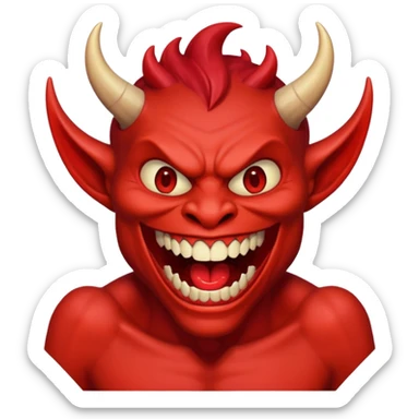 Demon qui rigole  sticker
