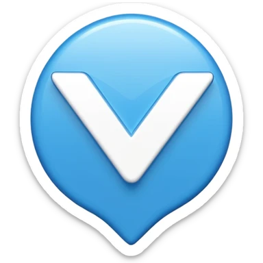 Palomita de verificado en tik tok sticker