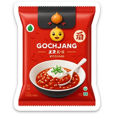 can you create an emoji of the gochujang package like the o'food brand? sticker