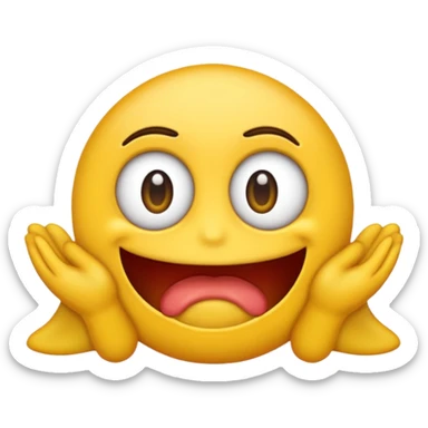 Un emoji con los ojos abiertos vomitando sticker