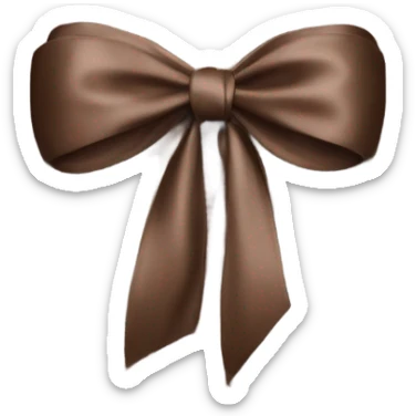 brown bow sticker
