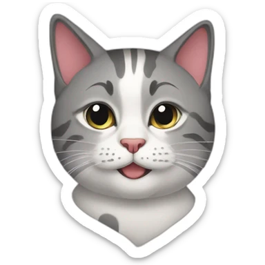 A gay cat sticker