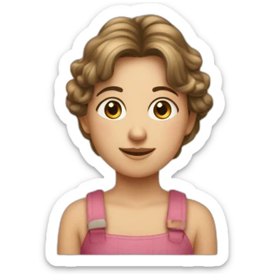 une fille a côté d'un garçon grand sticker