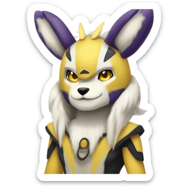 Anthro Metabee Medabee Renamon Zeraora sticker