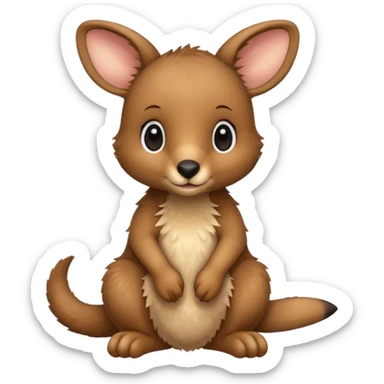 baby kangaroo sticker