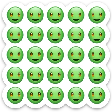 Green color swag and aesthetics sticker