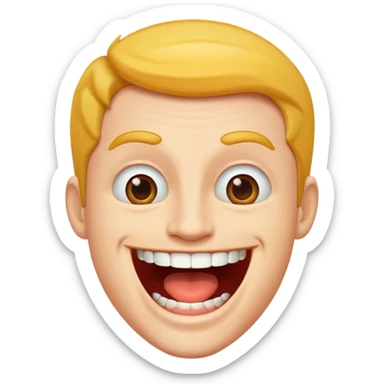 Büyük ağızlı adam sticker