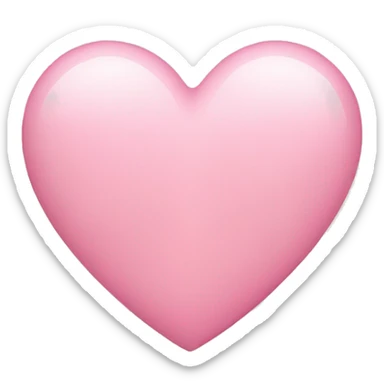 Lightpink heart  sticker
