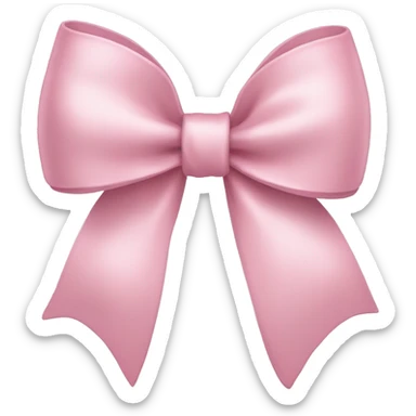 light pink bow sticker