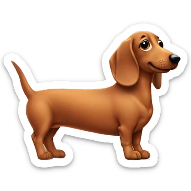 cute sausage dog  sticker