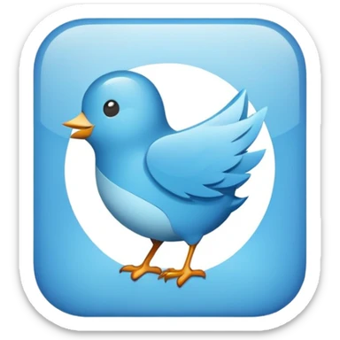 Twitter Logo app icon  sticker