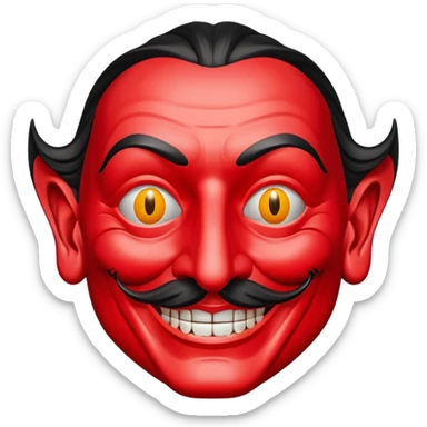 Dali mask from Money Heist sticker