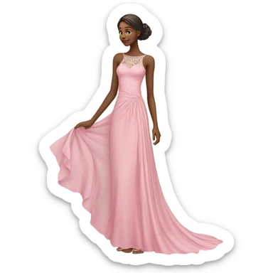 long pink dress sticker