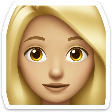 blonde girl with hazel eyes  sticker