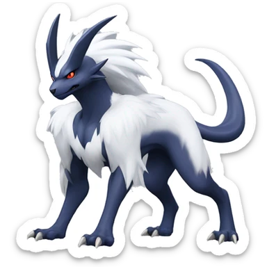 Edgy Cool Nargacuga-Absol-Pokémon Full Body Detailed High Quality sticker