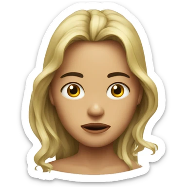 face of the sayona horror of the Venezuelan plain sticker