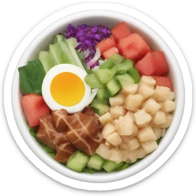 hawaii poke bowl sticker