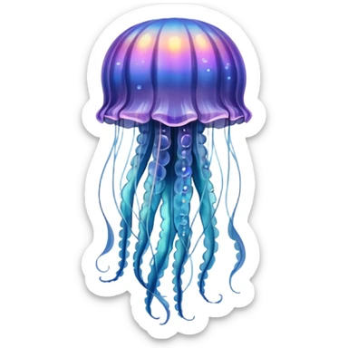 a beautiful jellyfish with a medieval design, medieval coat of arms style, heraldic elements, shield background, elegant and regal sticker