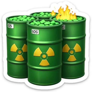 nuclear waste sticker