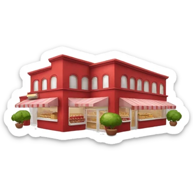 red apple shop sticker