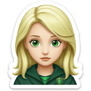 hot blonde Slytherin girl sticker