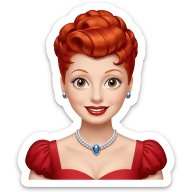 Lucille Ball sticker