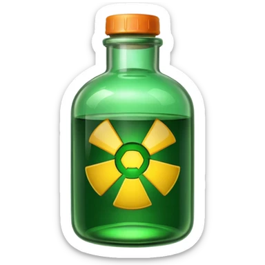 toxic bottle sticker
