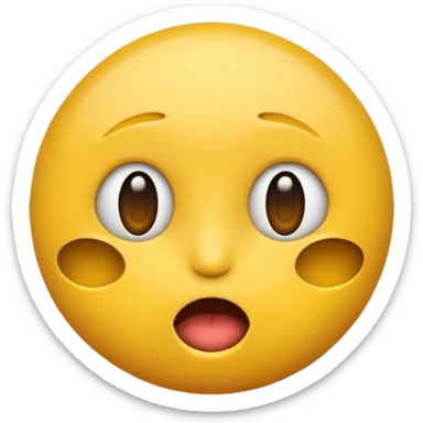 Emoji qui tire nerveusement la langue sticker