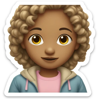 Girl with baby brother sticker