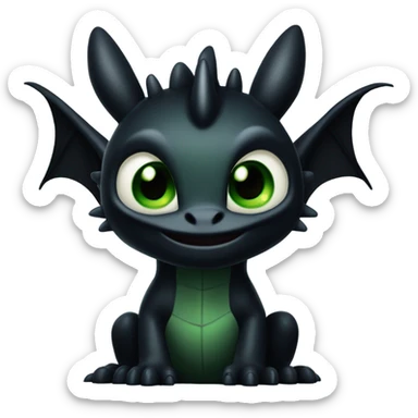 Toothless the dragon sticker