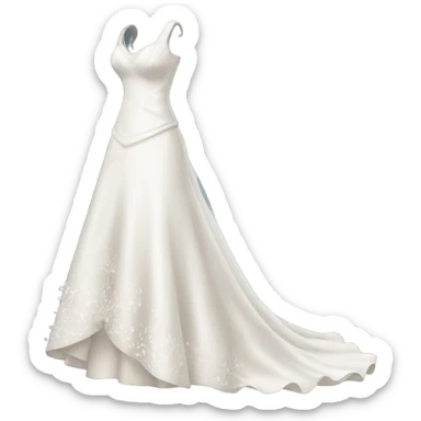 Wedding dress sticker