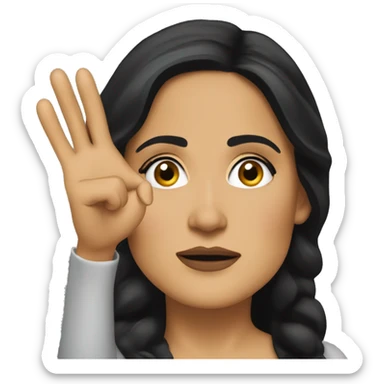 Salma Hayek pointing forward sticker