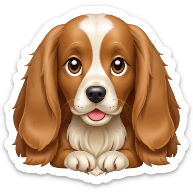 Cocker dog coquette  sticker