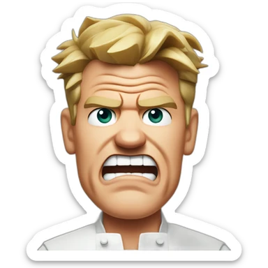Furious Gordon Ramsay sticker