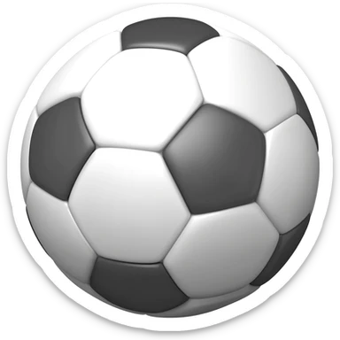 Soccer ball sticker