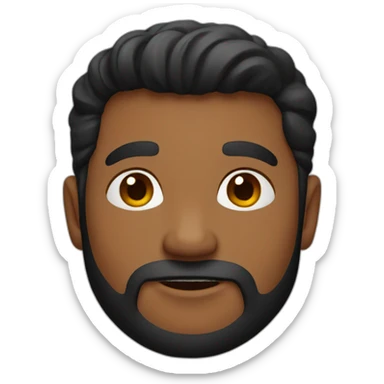 Homme noir roux sticker