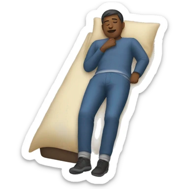 person lying down sticker