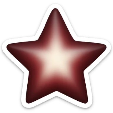 dark red star sticker