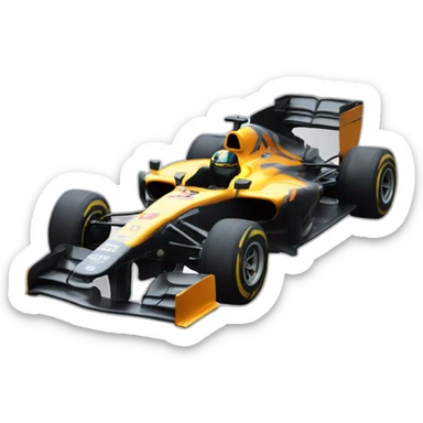 Formula one car sticker