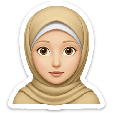 Hijab blond sticker