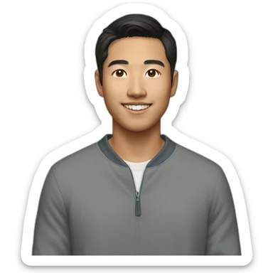 Catholic Asian male berkeley student sticker