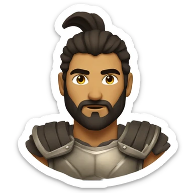 spartan warrior male fantasy sticker