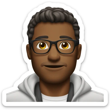 Need hot man with glasses and muscles sticker