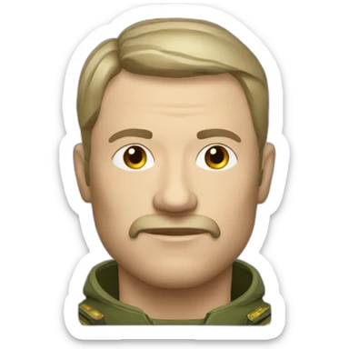 russian z-patriot man sticker