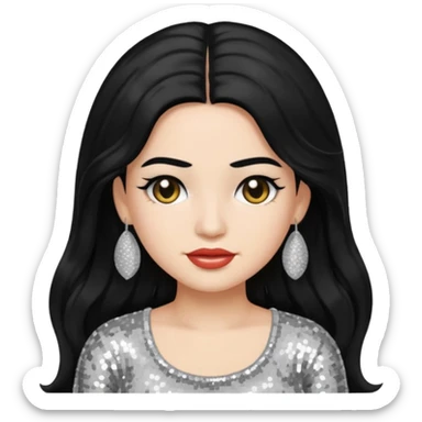 Rosalía nun emoji based on the album cover of LUX sticker