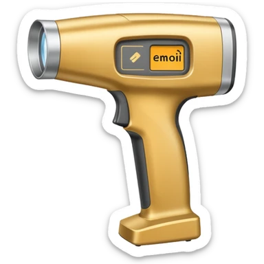 Hand-held metal scanner  sticker