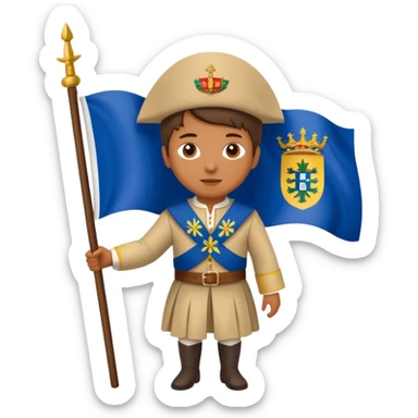 A Madeirinese local with the Madeira flag  sticker