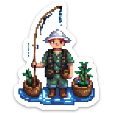fisherman sticker