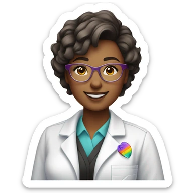lesbian pharmacist sticker