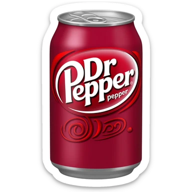 Dr Pepper can sticker